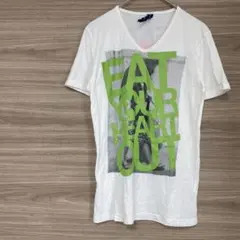 BENO®️BLUE 【L→S】グラフィックプリント VネックTシャツ