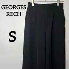 【ジョルジュレッシュ】GEORGES RECH ブラック ワイドパンツサイズ36