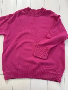 JEANASiS ピンク ニット 長袖セーター　Fサイズ