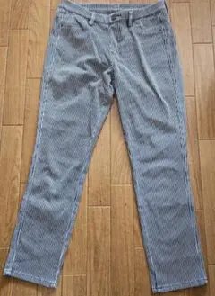 ストライプデザイン スリムフィットパンツ