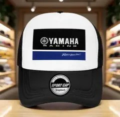 帽子/キャップ『YAMAHA/ヤマハ レーシング　 白/黒　メッシュ』新品
