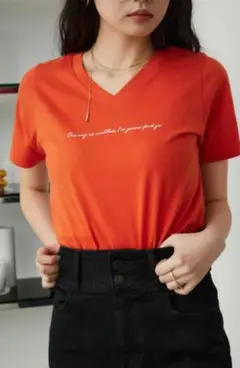 AZUL Tシャツ オレンジ