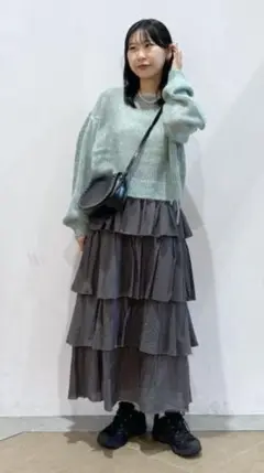LOWRYSFARM フリルティアードスカート
