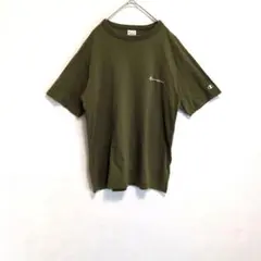 Champion　半袖　 Tシャツ　フロントロゴ　袖ロゴ 　刺繍　LL ヘインズ