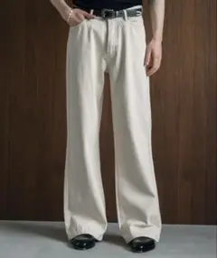 LURAKU セミフレア　ウォッシュデニム