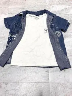 ラングラー　Wrangler デニムジャケット Tシャツ付き　2点セット　男の子