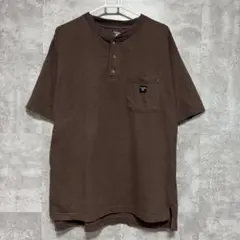 アウトドアブランド　ウォールズ　Walls Tシャツ　ヘンリーネック　M