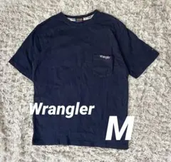 Wrangler ネイビー Tシャツ ポケット付き
