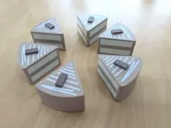 木製ままごと ケーキ 6ピース セット