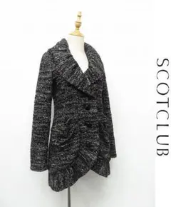 D236/ SCOT CLUB ツイードジャケット コート 9 黒