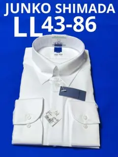 ♦JUNKO SHIMADA ♦ LL 43-86♦ 白 メンズワイシャツ長袖