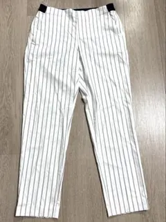 ユニクロ　UNIQLO パンツ　レディース　Mサイズ　紺白　ストライプ　柄