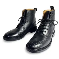 セール中⚡未使用品✨ジャンカルロモレリ ウイングチップ メダリオン ブーツ