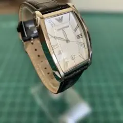 Emporio Armani デイト 腕時計 スクエア ビジネスにも