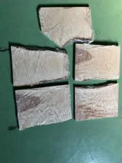 栃、トチ、虎杢目、木材 5枚セット 自然な木目模様