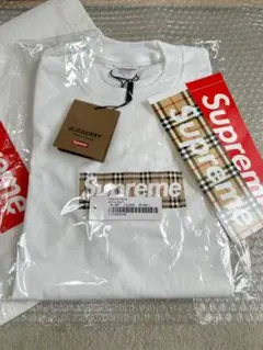 Supreme Burberry Box Logo Tee S 最終出品 ラスト