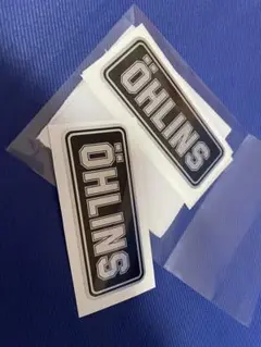 OHLINS オーリンズ ステッカー 2枚セット シルバー