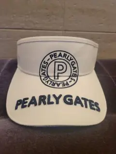☆美品☆PEARLY GATES バイザー ホワイト