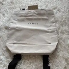 THREE ノベルティ 2wayオリジナルスワッグバッグ