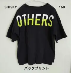 バックプリント 黒 半袖Tシャツ キッズ 160 トップス SHISKY