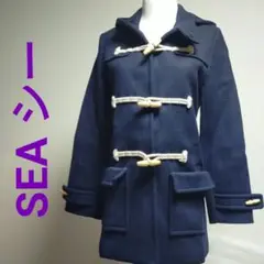 シー SEA レディース ダッフルコート ウール混 フード アウター サイズF
