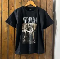 NIRVANA グラフィックプリント Tシャツ ブラック