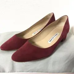 マノロブラニク リストニー パンプス ボルドー 36