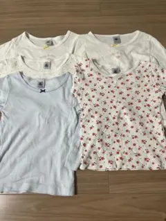 プチバトー3ans/95cm 女の子長袖肌着