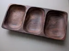 木製　トレー　インテリア用 プレート　ダークブラウン　茶色