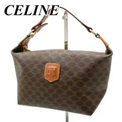 CELINE セリーヌ ハンドバッグ マカダム ポーチ バニティケース レザー