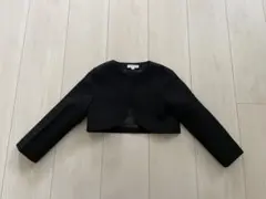 ブラック クロップドジャケット