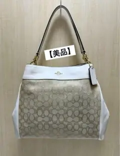 ほぼ未使用 COACH コーチ ハンドバッグ F57612 シグネチャー トート