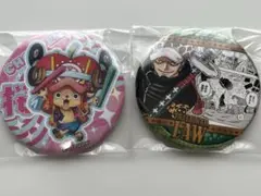 ワンピース　チョッパー・ロー缶バッジ