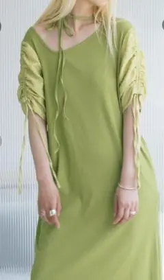 最終価格新品sahara Gather Sleeve Choker Dress