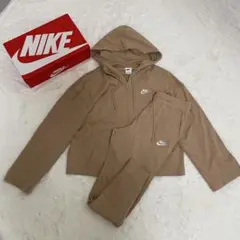 NIKE ベージュ フード付きジャージセット　L size