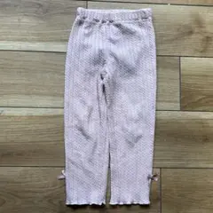 美品　《 キッズ服 》 100サイズ　ズボン　リボン　ピンク