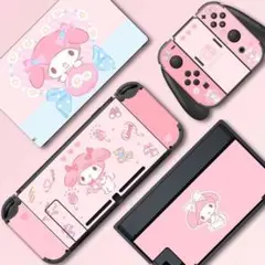 switch スキンシール カバー マイメロディ ピンク