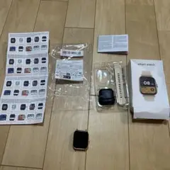 スマートウォッチ ゴールド/ホワイト 本体
