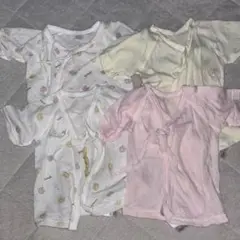 50cm-60cm メッシュ 短肌着 4枚セット 水通しのみ
