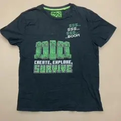 Minecraft Tシャツ 13歳 ダークグレー