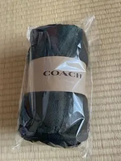 【新品】COACH コーチカーキ色フワフワブランケット