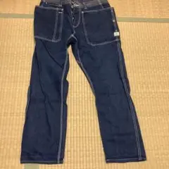 SASSAFRAS ダークブルー カーゴパンツ