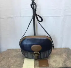 DELVAUX デルヴォーメッシュレザーショルダーバッグ