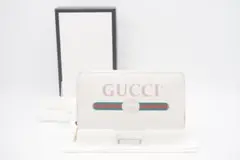 GUCCI ラウンドファスナー長財布 グッチプリント ジップアラウンドウォレット