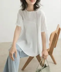 アーバンリサーチドアーズ　フレア切替ブラウス