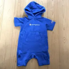 Champion チャンピオン カバーオール フード付き ブルー 80