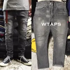 ［希少／完売モデル］《★ WTAPS ★》ヴィンテージウォッシュブラックデニム