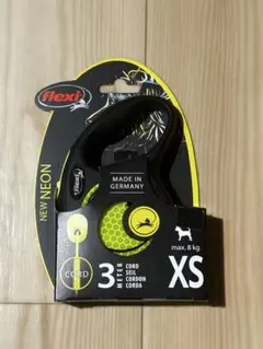 フレキシ　flexi ネオンイエロー XS 3メートル