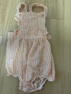 H＆M チェックサロペット 90