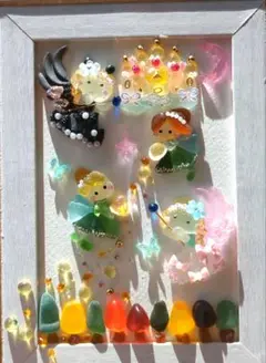 シーグラスアート　秋の種まき